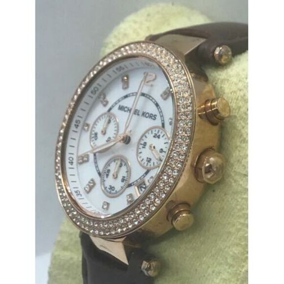 Michael Kors MK5491 Women's Watch Analog Chronograph Mother of Pearl Dial D167 - Picture 2 of 7